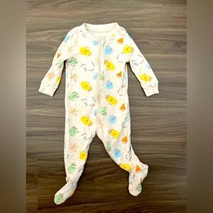 Dip Kids One Piece Footies - Yellow, Blue, Green Shapes Pattern size 3-6M
